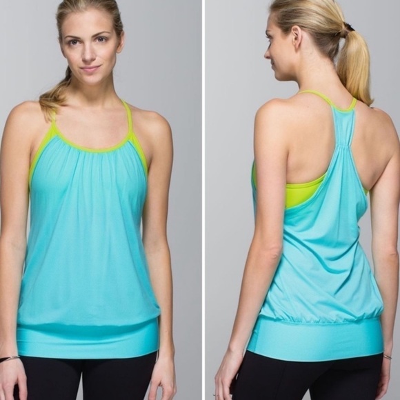 Lululemon No Limits Tank Angel Blue Antidote Size 6 - Picture 13 of 13